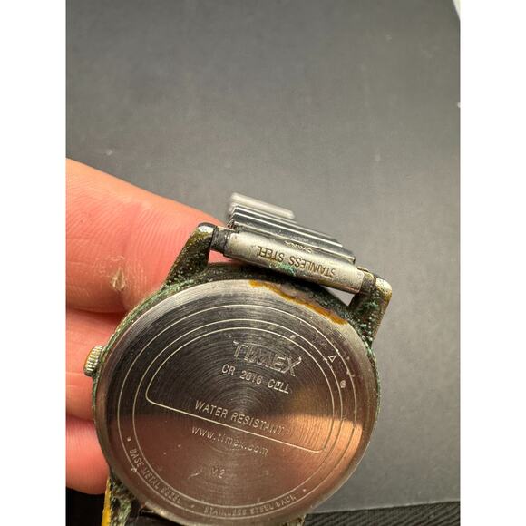 VINTAGE Timex Men's Easy Reader Expansion Indiglo Watch Silver Tone 35mm Working - Picture 9 of 11